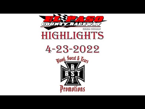 Highlights from El Paso County Raceway on 4-23-2022 - dirt track racing video image