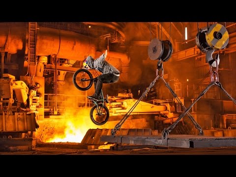 Vasya Lukyanenko's BMX Session in a Steel Mill | Stainless - UCXqlds5f7B2OOs9vQuevl4A