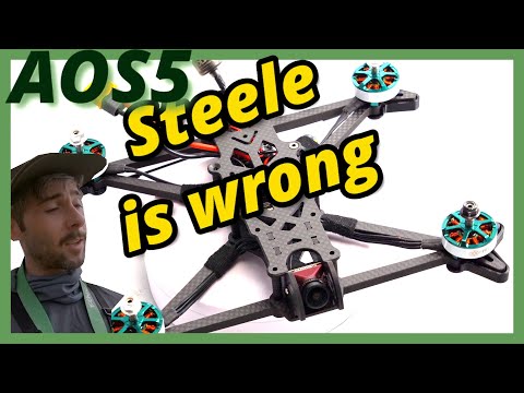 AOS5 Smoothest Freestyle frame ever?  AOS 5.5 freestyle FPV drone frame - UCTSwnx263IQ0_7ZFVES_Ppw
