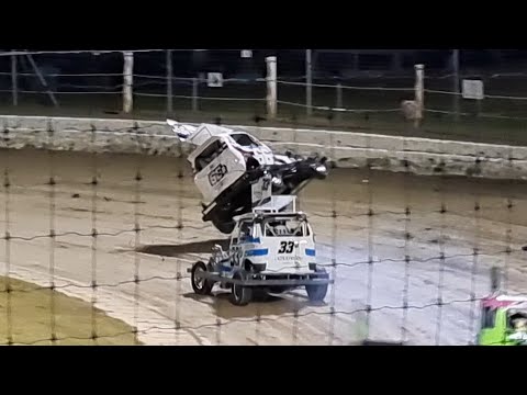 Meeanee Speedway - East Coast Ministocks - 15/4/22 - dirt track racing video image