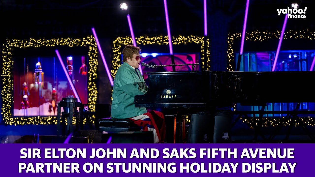 Sir Elton John and Saks Fifth Avenue partner for holiday display, donate $1M to AIDS organization