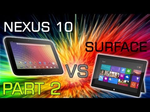 Google Nexus 10 Vs Microsoft Surface | Part 2 | PPI & Display Comparision - UCXzySgo3V9KysSfELFLMAeA