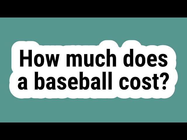 How Much Does it Cost to Play Baseball?