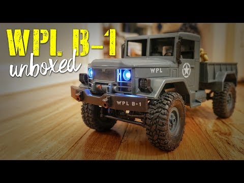 WPL B-1 1/16th Scale 4WD Military RC Truck Unboxing & Play Time! - UCiqTEhDiWz1eb7exfWiy5TA