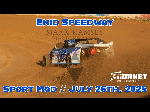 Enid Speedway Sport Mod 07/26/2025 #10 Alex Wiens - dirt track racing video image