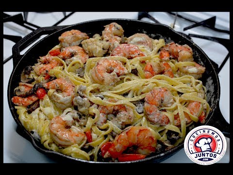 Receta: Pasta Alfredo con camarones y langostas - UCIRNADSE7zTt6_MshDlnZSA