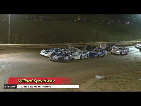 Willard Speedway - Crate Late Model Feature - 6/8/2024 - dirt track racing video image