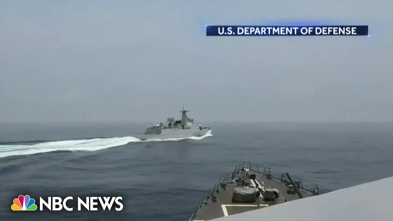 U.S. releases video of close call with China in the Taiwan Strait