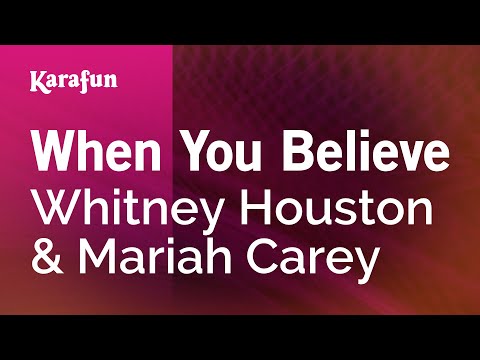 Karaoke When You Believe - Whitney Houston * - UCbqcG1rdt9LMwOJN4PyGTKg