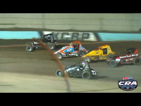 HIGHLIGHTS: AMSOIL USAC CRA Sprints | The Dirt Track at Kern County Raceway Park | April 29, 2023 - dirt track racing video image