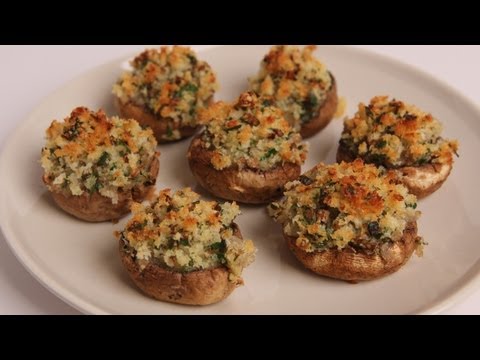 Breadcrumb Stuffed Mushrooms Recipe - Laura Vitale - Laura in the Kitchen Episode 330 - UCNbngWUqL2eqRw12yAwcICg