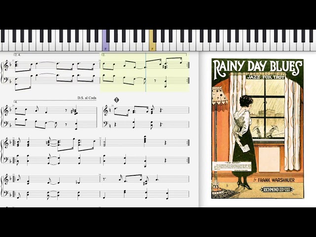 The Rainy Day Blues: Frank Warshauer Sheet Music