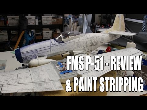Refinish a Foam Warbird Ep1 - FMS P-51 Build Review & Stripping Paint - UC5q8ss88jxwMlHf_A-XZGlA