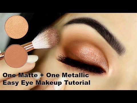 Beginners Eye Makeup Tutorial Using One Matte and One Metallic | How To Apply Eyeshadow - UC-1-zPmT368J8JRbsK_1keA