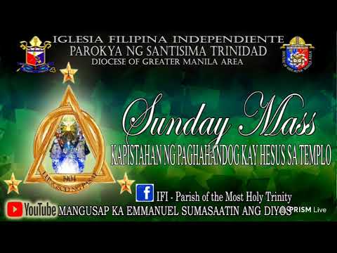 KAPISTAHAN NG PAGHAHANDOG SA TEMPLO KAY HESUS. PAROKYA NG SANTISIMA TRINIDAD PASAY CITY. MSGR. E