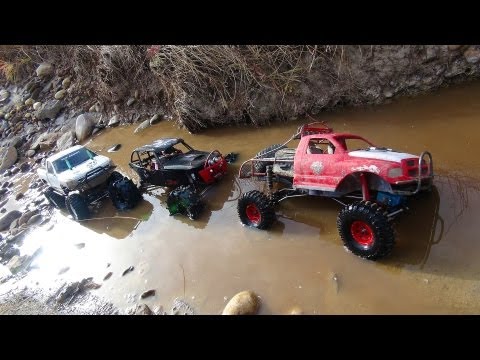 RC ADVENTURES - 3 Trail Trucks on a Fun Adventure - Group Trail Run - Scale 4x4 Trucks - UCxcjVHL-2o3D6Q9esu05a1Q