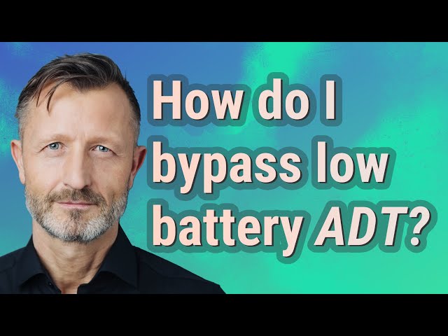 How to Bypass Low Battery on Alarm System