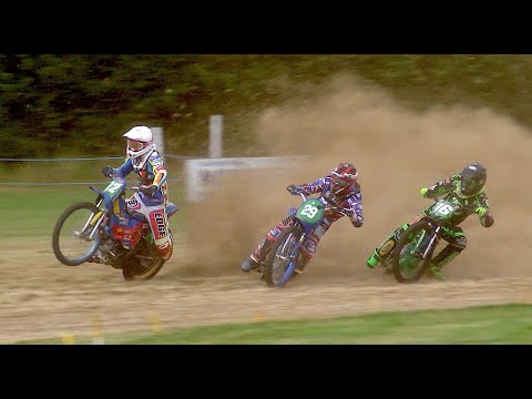HOT HEAT 12 - 2019 BRITISH GRASSTRACK CHAMPIONSHIPS - 250cc SOLO'S - dirt track racing video image