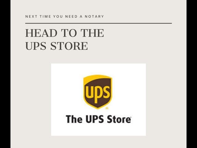 How Much Does A Notary Cost At UPS Worldnotaries