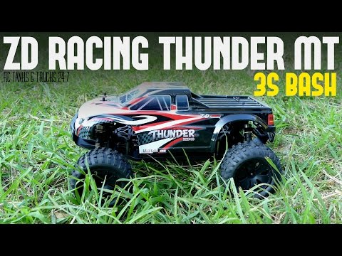 ZD RACING THUNDER ZMT-10 4WD Brushless Monster Truck - 3S BASH! Can It Handle The Power? - UC1JRbSw-V1TgKF6JPovFfpA