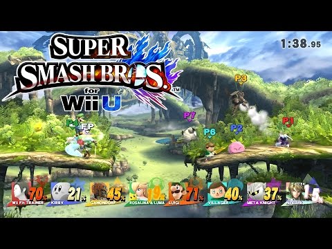 Amiibos and 8 Player Smash - Super Smash Bros Wii U - UCbu2SsF-Or3Rsn3NxqODImw