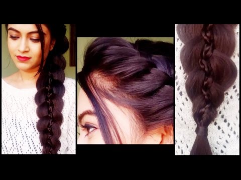 Braided 5 strand braid - hairstyles for medium/long hair... prom/party indian hairstyles