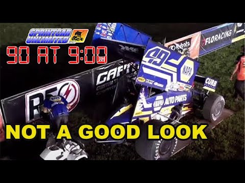 SprintCarUnlimited 90 at 9 for Friday, May 17th: Not a good look for High Limit at Outlaw Speedway - dirt track racing video image