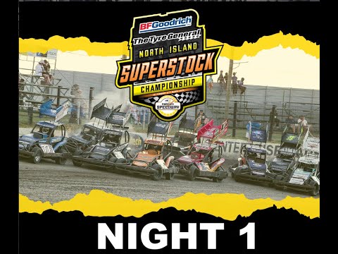 2025 BF Goodrich The Tyre General North Island Superstocks Night 1 - Awapuni Speedway, Gisborne - dirt track racing video image