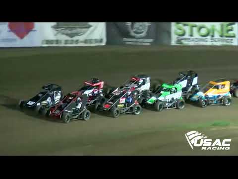 HIGHLIGHTS: USAC Western States Midgets | Merced Speedway | April 15, 2023 - dirt track racing video image