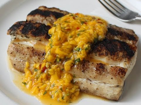 Mahi Mahi with Spicy Mango Sauce Recipe - Grilled Fish with Thai Chili Mango Sauce - UCRIZtPl9nb9RiXc9btSTQNw