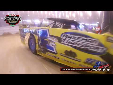 #1 Josh Baker - Gateway Dirt Nationals 2021 - Super Late Model In-Car Camera - dirt track racing video image