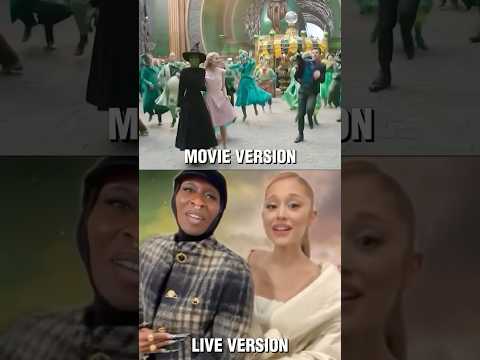 One Short Day Live VS WICKED Movie Version #shorts #cynthiaerivo #wicked #arianagrande