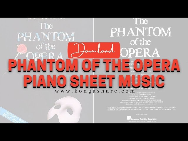 Download Your Free Phantom of the Opera Piano Music Sheet