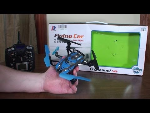 Jin Xing Da - JXD 389 Flying Car - Detailed Review and Indoor Flight - UCe7miXM-dRJs9nqaJ_7-Qww