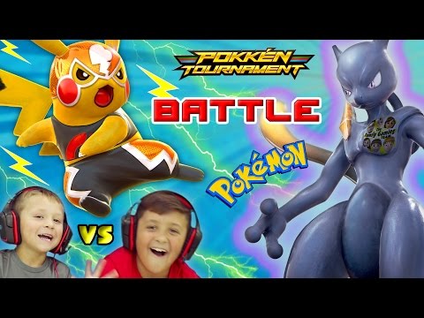 FGTEEV KIDS POKEMON BATTLE w/ SHADOW MEWTWO, CHARIZARD & More (Pokken Tournament Gameplay) - UCC-RHF_77zQdKcA75hr5oTQ