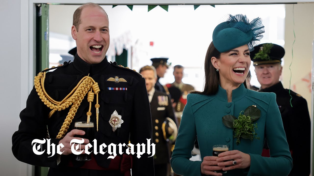 Princess of Wales drinks Guinness as she becomes new Colonel of the Irish Guards