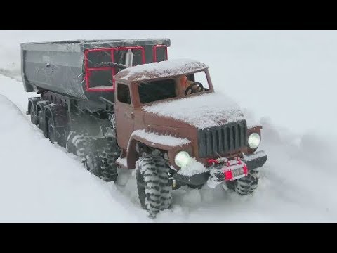 HEAVY RC SNOW ROAD! STRONG AND COOL RC MACHINES WORK IN THE SNOW! BUILD A RC ROAD AT THE SNOW! - UCT4l7A9S4ziruX6Y8cVQRMw