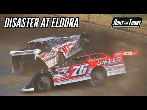 Hard into the Wall at Eldora Speedway! Joseph’s Nasty Wreck at the Dream - dirt track racing video image