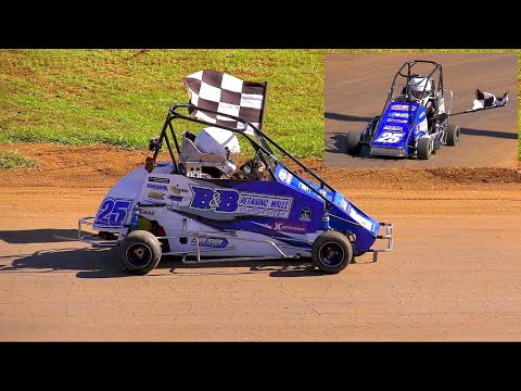 Junior Quarter Midgets race 17 # Laang Speedway 28-4-2024 - dirt track racing video image