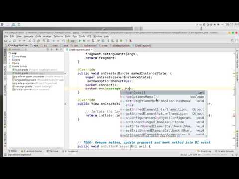 231 Android Studio Chat network JSON NodeJS JavaScript