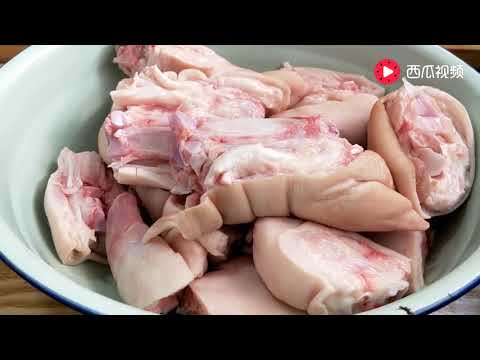 妈妈家常菜：猪蹄这样做太香了，学会这种农村特色做法，3斤猪蹄不够吃