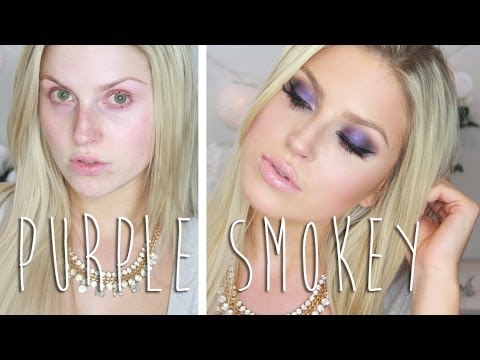 Vibrant Purple Smokey Eye for Green/Hazel Eyes! ♡ Chit Chat Tutorial - Shaaanxo - UCMpOz2KEfkSdd5JeIJh_fxw