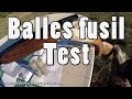 Balles fusil, test