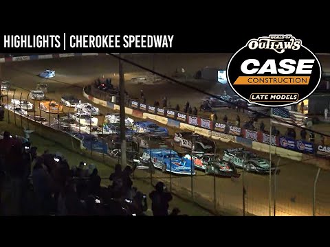 World of Outlaws CASE Late Models at Cherokee Speedway March 25, 2022 | HIGHLIGHTS - dirt track racing video image