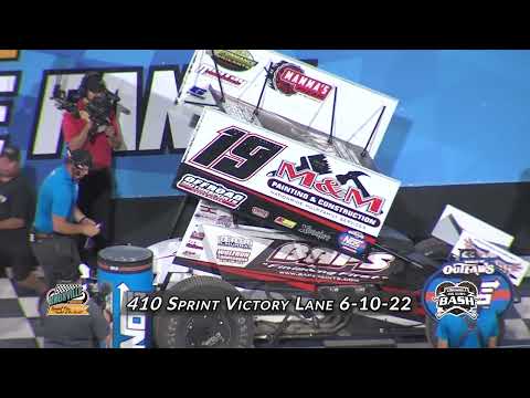Knoxville Raceway 410 Victory Lane / Brent Marks / June 10, 2022 - dirt track racing video image