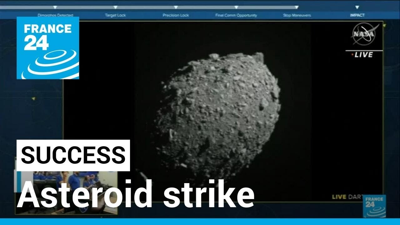 Asteroid strike: NASA craft successfully slams into distant space rock • FRANCE 24 English