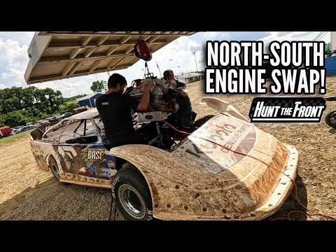 Big Race, Big Engine! Motor Swap at Florence Speedway for the North South 100! - dirt track racing video image