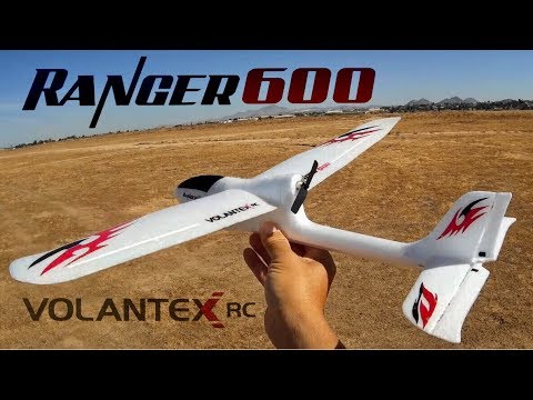 Beginner fixed wing glider airplane with One Key Return. VolantexRC Ranger 600 - UC9l2p3EeqAQxO0e-NaZPCpA