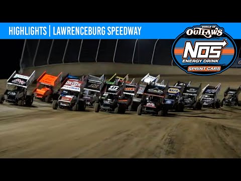 World of Outlaws NOS Energy Drink Sprint Cars Lawrenceburg Speedway, May 30, 2022 | HIGHLIGHTS - dirt track racing video image