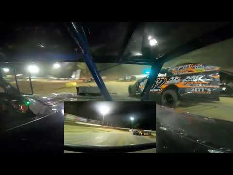 InCar Cam of Chris Smith at Highland Speedway 7 9 22 s n a mod - dirt track racing video image